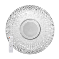 โคมไฟเพดาน LED LAMPTAN SPEAKER PRISM 36 วัตต์ DAYLIGHT/COOL WHITE/WARM WHITE สีขาว 20 นิ้ว
