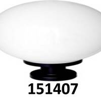 ไฟหัวเสา L&E BDR610/B สีขาว/ดำ