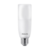 Philips E27 9W Warm White LED Stick Bulb, Cylindrical Shape