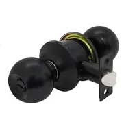 SOLEX 5500 bathroom knob, round head, black