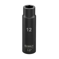 ลูกบ๊อกซ์ 1/2นิ้ว 12มม. DEWALT แบบยาว