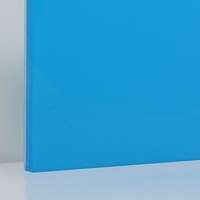 กระจกเคลือบสี Opaque Blue Hawaii