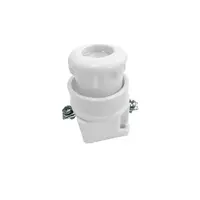 Fuse base RO21(E-27) used with 16/20/25/32A bottle fuse, white.