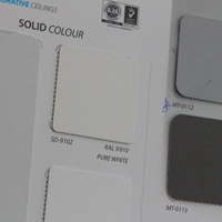 ฝ้าอลูมิเนียม ลายเส้น Grille Fameline SD-9102 PURE WHITE