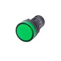 LED pilot lamp 220VAC model TS2D2G size 22/25 mm. green color
