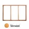 วงกบหน้าต่าง 3 ช่อง ไม้กาเปอร์ ขนาด 50 x 50 x 50 x 100 ซม.