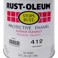 #412-4 RUST-OLEUM glossy oil paint, 1/4 gallon