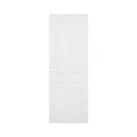 ประตูห้องน้ำ UPVC เจาะลูกบิด MODERNWOOD MLIR005 มีเกล็ด 70x200 ซม. สีขาว
