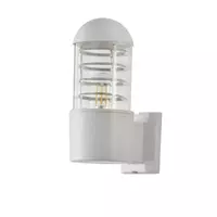 Outdoor wall lamp ABS 1 bulb, model P008, gray color, DECOS