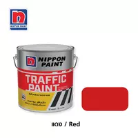 สีทาถนน NIPPON PAINT ไม่สะท้อนแสง สีแดง 1แกลลอน