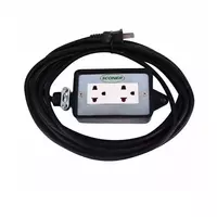 16A outdoor power plug with 2 x 4 inch plugs
