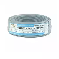 สายไฟ THW (IEC01) 1x2.5 ตร.มม. สีเทา 100 เมตร NNN