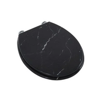POLYRESIN ToiletSeat20EVP03 BLACK MARBLE