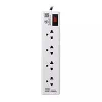 รางปลั๊กไฟ4ช่อง1สวิตซ์3MหัวงอH504WH UNIC