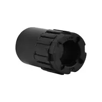 Flexible pipe threaded connector 16mmPack4 black HACO
