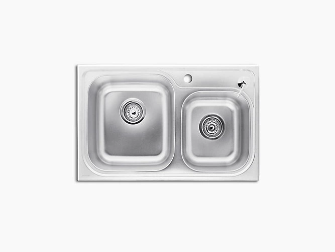 KOHLER K-3676X-2KD-NA อ่างล้างจาน 1 หลุมครึ่ง แบบไม่มีที่พักจาน รุ่น มาคาโต้-1
