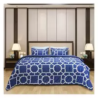 ชุดผ้าปู K6 PICASSO BASIC ROME NAVY BLUE