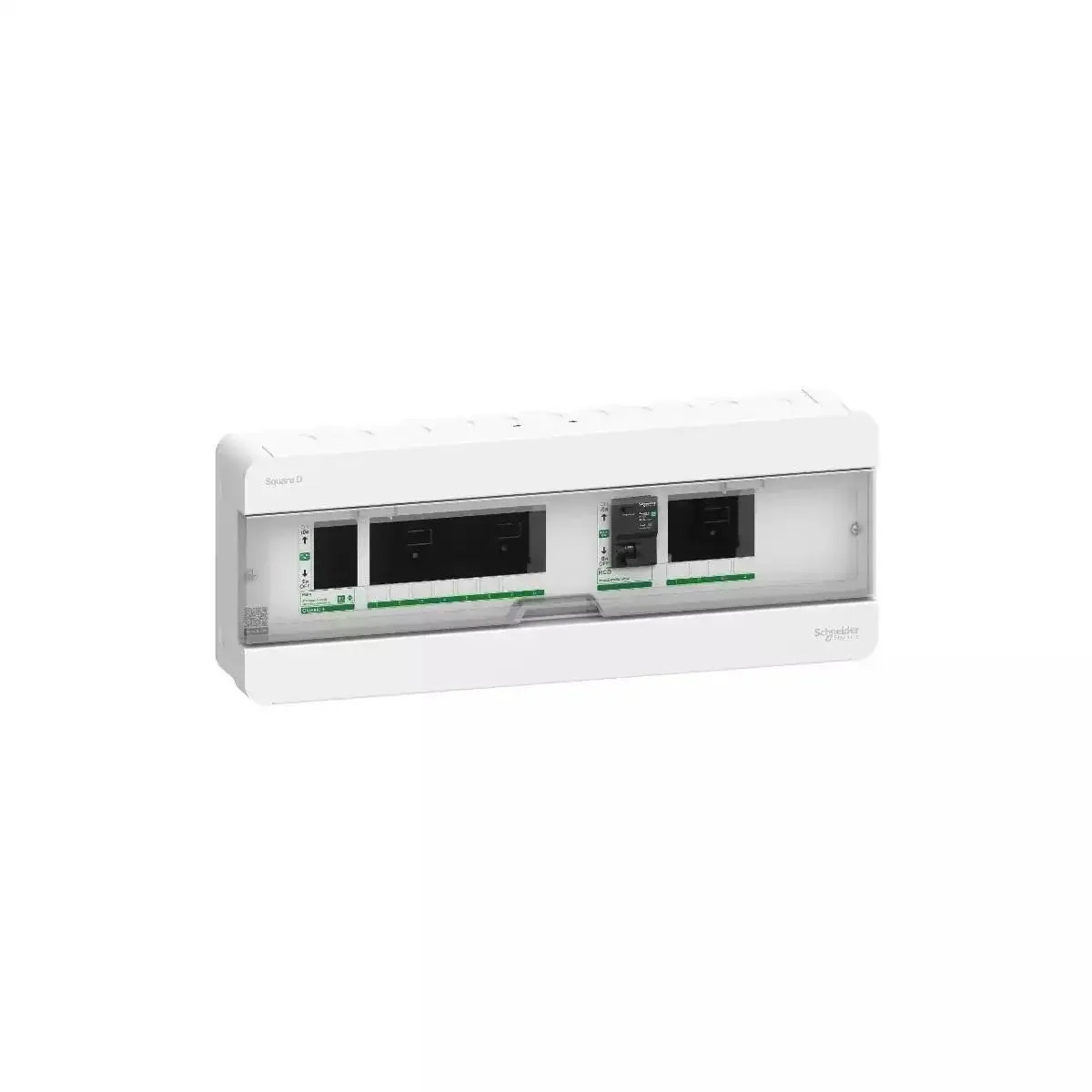 ตู้คอนซูมเมอร์ 8+4 ช่อง SCHNEIDER บัสบาร์แยกแบบปลั๊กออนพร้อม RCCB 40A 30mA-1