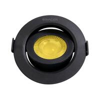ดาวน์ไลท์ LED RACER ADJUST 5 วัตต์ WARM WHITE 3.5 นิ้ว สีดำ กลม