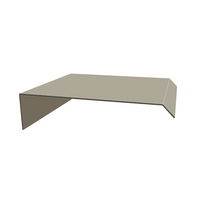 Gable Trim-Curve Type2 Metal Sheet Colorbond Girth 457 mm. International Brown AZ150