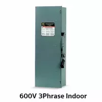 เซฟตี้ สวิตช์แบบไม่มีฟิวส์ใช้เป็นสะพาน 3 เฟส 600V ภายในอาคาร
