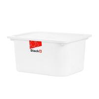 กล่องฝาปิด STACKO HARU 43x33x22 ซม. สีขาว