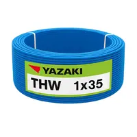สายไฟ THW 35 ตร.มม. สีฟ้า YAZAKI