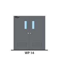 ประตูเหล็ก LYNN WP14-MT (สีเทา PE-702471)