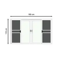 Four Leaves Sliding Window(PS)180x110cm