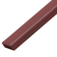 ท่อเหล็กแบน เคลือบสีกันสนิม สีแดง 8x2 นิ้ว 200x50 มม.
