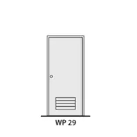 ประตูเหล็ก ทนไฟ LYNN WP29-FP (สีขาว PE-901351)