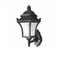 1 bulb outdoor wall lamp, large Roman, model W26-B, black, THE SUN