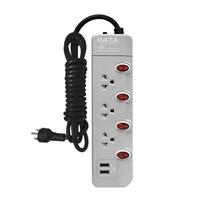 POWER STRIP3SOCKET4SWITCH2USB3MHMW4236 G