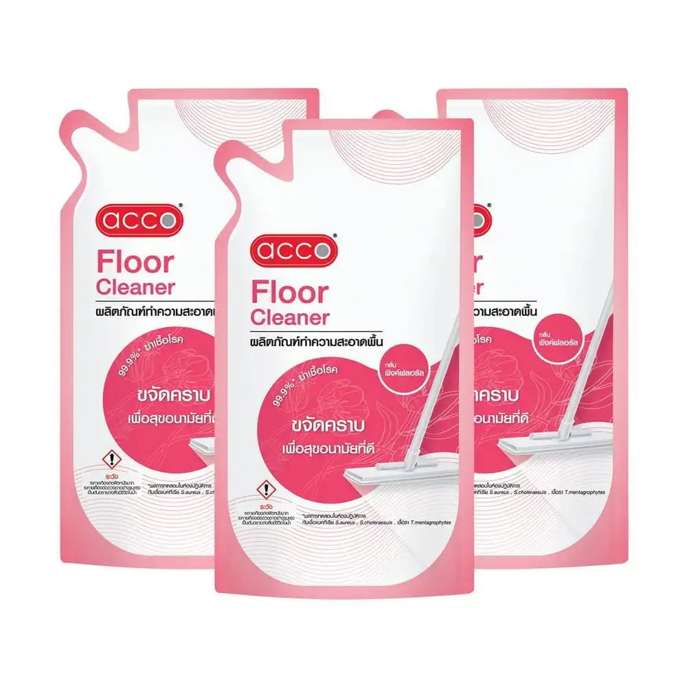 Disinfectant Floor Cleaner ACCO 750 ml Pink Floral (Pack of 3)-1