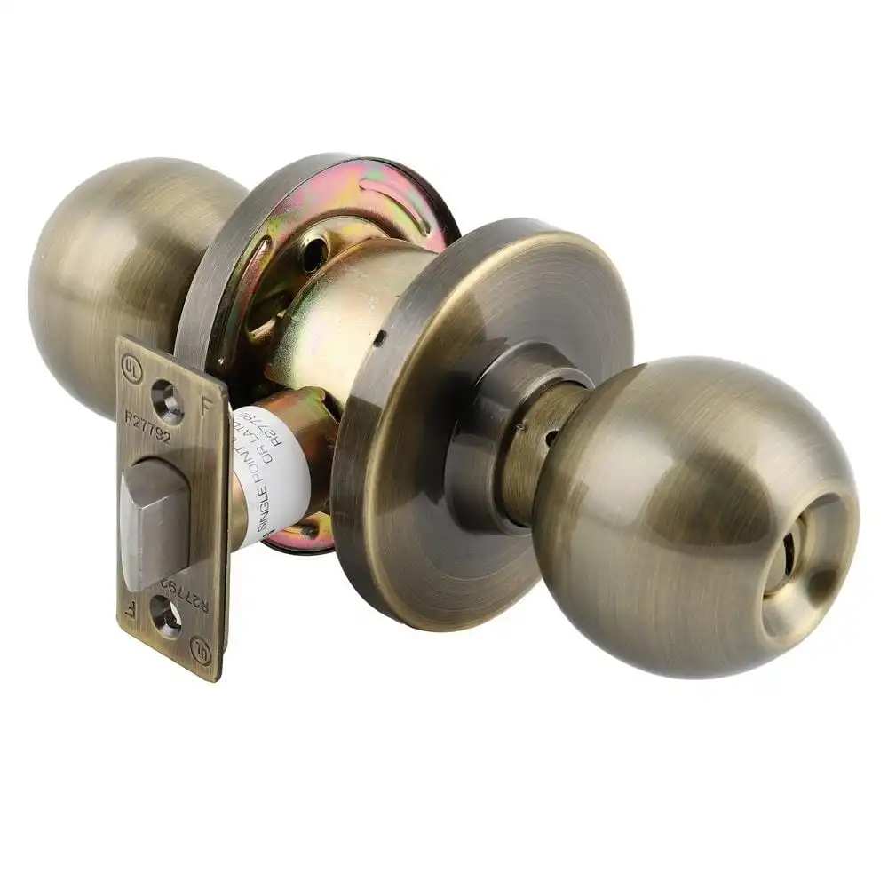 ลูกบิดประตูห้องน้ำ หัวกลม MUL-T-LOCK DTAB-832 T สีทองเหลืองรมดำ-1