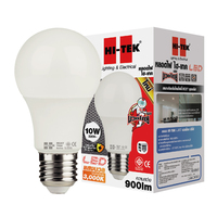 HI-TEK Muay Thai E27 10W Warm White LED Bulb, Pear Shape