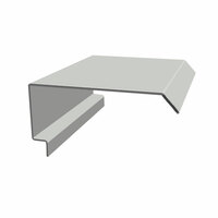 Gable Trim Metal Sheet Colorbond Girth 457 mm. Desert Wind AZ150