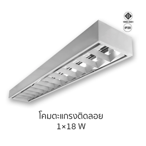 Surface Mounted Louver Luminaire 1 × 18 W-1