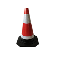 กรวยจราจรยาง รุ่น CC-A14 ฐานสีดำ (ยกเลิกจำหน่าย)