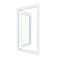 หน้าต่างกระจกบานเปิด ซ้าย UPVC สำเร็จรูป