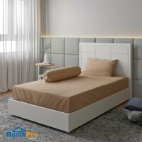 BEDSHEET T3 HLS 375TC CLINIC BROWN