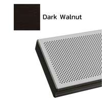 Galvanized Steel Acoustic Baffle Ceiling Metalworks V-P500 Dark Walnut