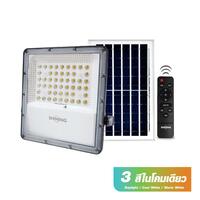 สปอร์ตไลท์โซล่าเซลล์ SHINING S-FD050009-1SL 50 วัตต์ เดย์ไลท์/คูลไวท์/วอร์มไวท์ สีเทา