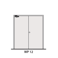 ประตูเหล็ก LYNN WP12-MT (สีขาว PE-901351)
