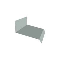 End Wall Flashing Type2 Metal Sheet Colorbond Girth 457 mm. Oyster Matt AZ150