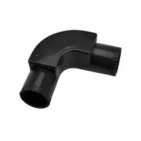90 degree elbow joint, 25MM open cover, EC25, black, HACO