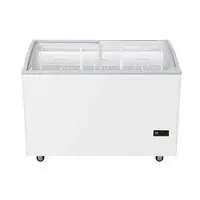ตู้แช่แข็งฝากระจกโค้ง HAIER SD-407DP 10.3 คิว สีขาว