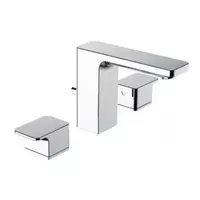 American Standard ACACIA EVOLUTION A-1303-130 3-hole basin mixer tap with drain and stop valve.