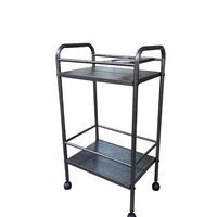 ชั้นวาง2ชั้นมีล้อBAR-S44x31x81cmเมทัลลิค