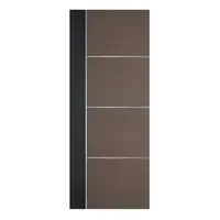 ประตูภายใน WPC ปิดผิว PVC ECO-DOOR WP3 80X200 ซม. สีน้ำตาล ทูโทน ไม่เจาะลูกบิด